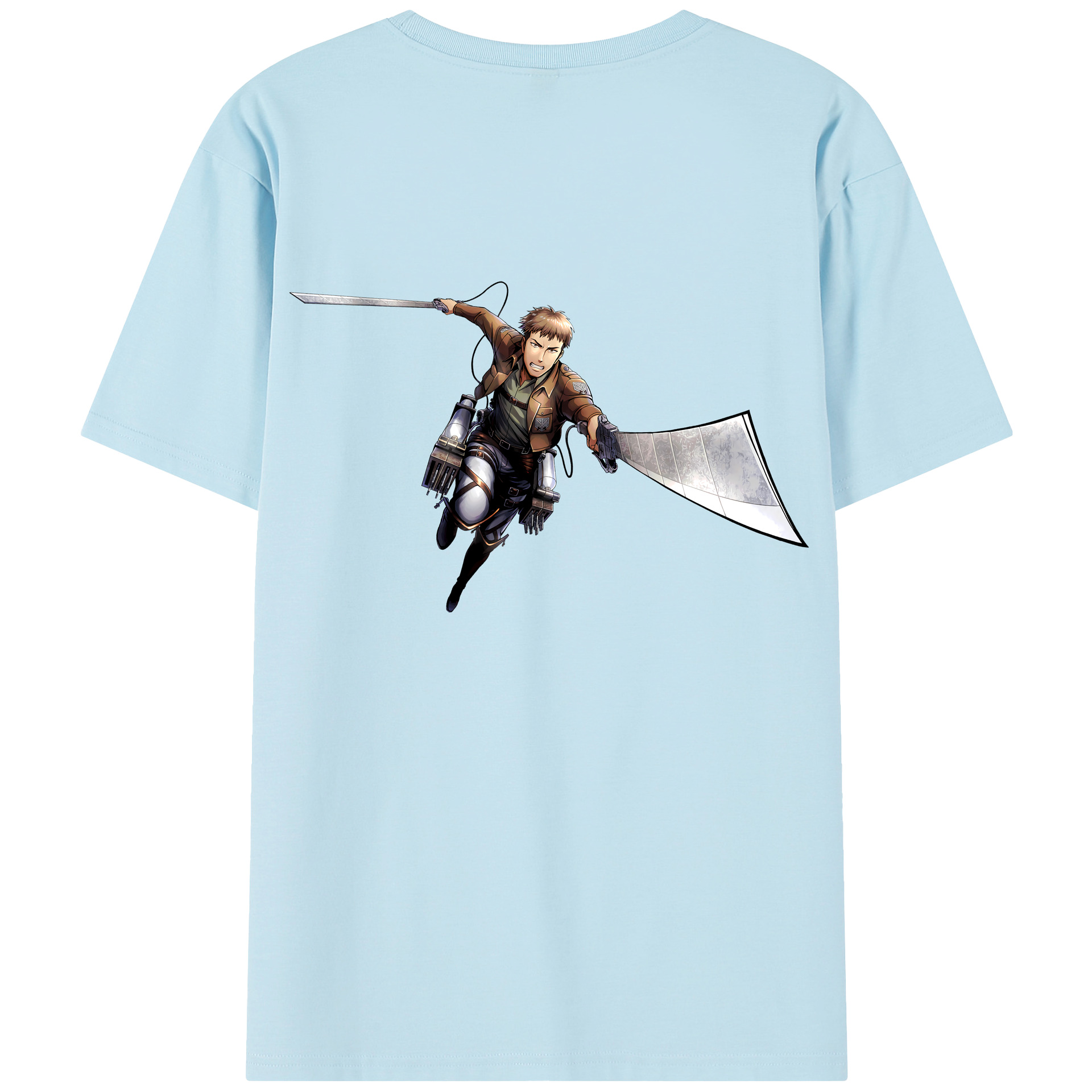（画像用） 進撃の巨人 Attack on Titan 綿100％半袖Tシャツ（背面プリント）